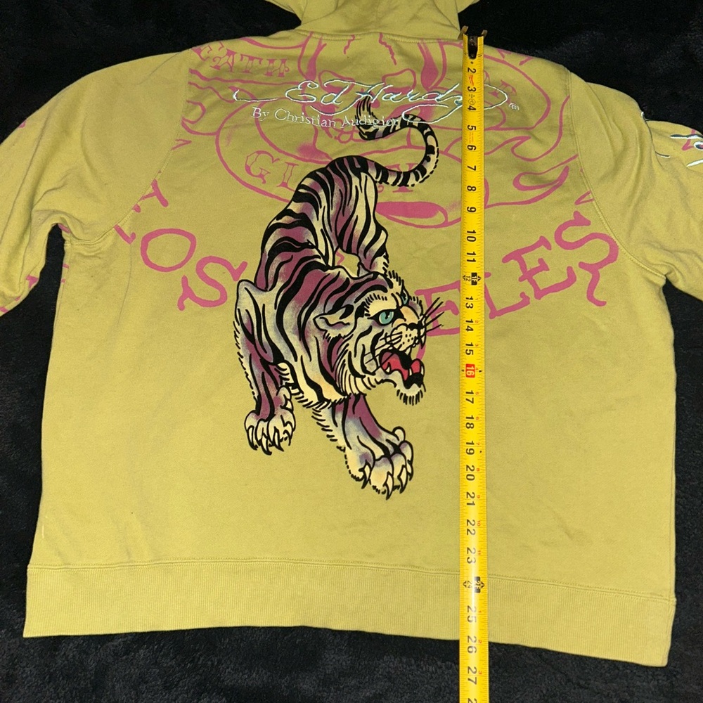 -Vintage Ed Hardy Y2K Lime Hoodie
-Size Large - Picture 5 of 6